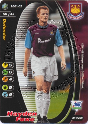 Westham 2001/02 - Hayden Foxe