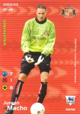 Sunderland 2002/03 - Jurgen Macho