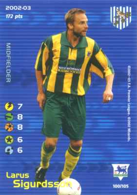 Westbromwich 2002/03 - Larus Sigurdsson