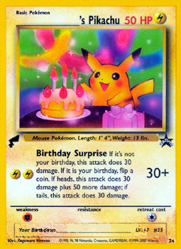 Birthday Pikachu (inglese)