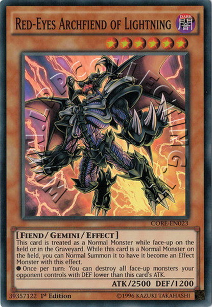 Red-Eyes Archfiend of Lightning