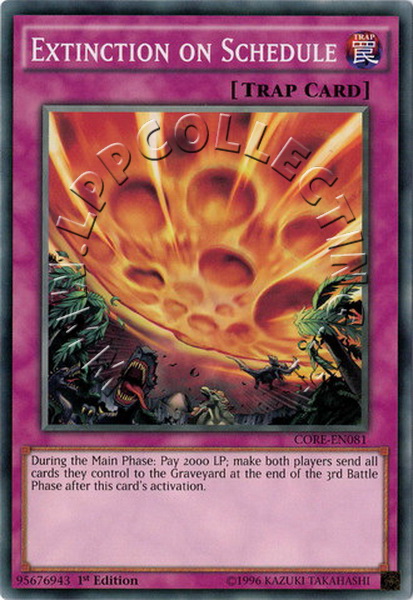 Extinction on Schedule