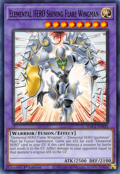 Elemental HERO Shining Flare Wingman
