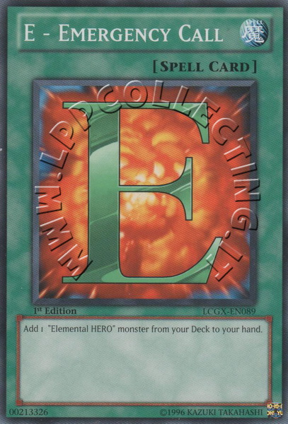 E - Emergency Call