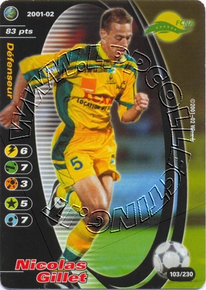 Fcna 2001/02 - Nicolas Gillet