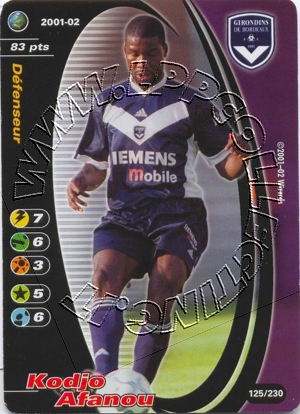Bordeaux 2001/02 - Kodjo Afanou