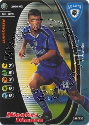 Bastia 2001/02 - Nicolas Dieuze