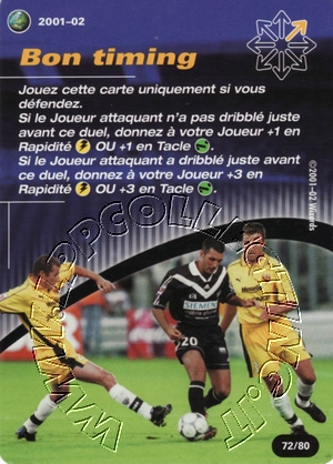 [Carta Blu] 2001/02 - Bon timing