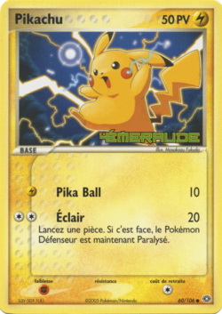 Pikachu [Ex Emeraude]