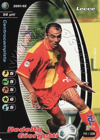 Lecce 2001/02 - Rodolfo Giorgietti