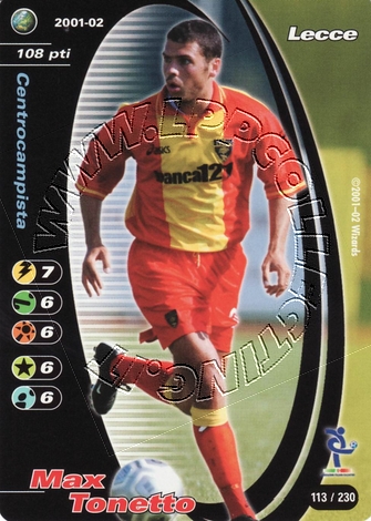 Lecce 2001/02 - Max Tonetto