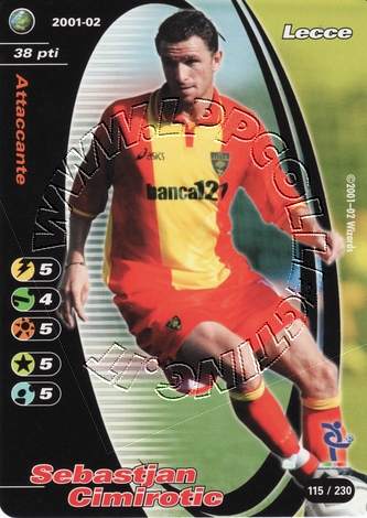 Lecce 2001/02 - Sebastjan Cimirotic