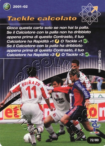 [Carta Blu] 2001/02 - Tackle calcolato