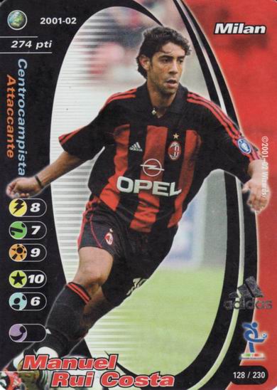 Milan 2001/02 - Manuel Rui Costa (adidas)