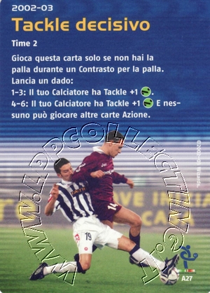 [Carta Blu] 2002/03 - Tackle decisivo