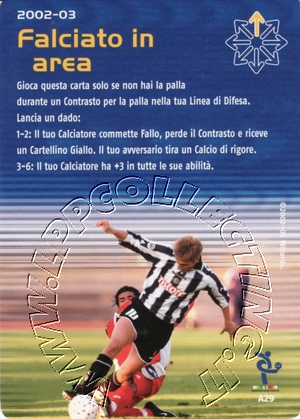 [Carta Blu] 2002/03 - Falciato in area