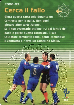 [Carta Verde] 2002/03 - Cerca il fallo