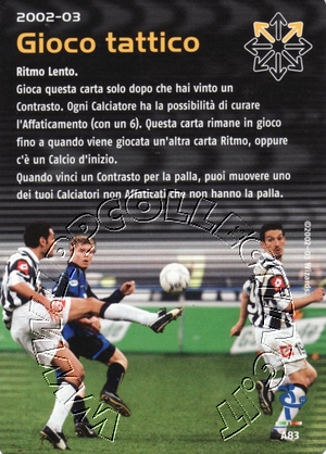 [Carta Nera] 2002/03 - Gioco tattico