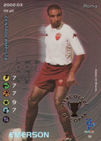 Roma 2002/03 - Emerson (mercoledì di coppa)
