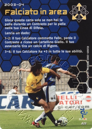 [Carta Blu] 2003/04 - Falciato in area