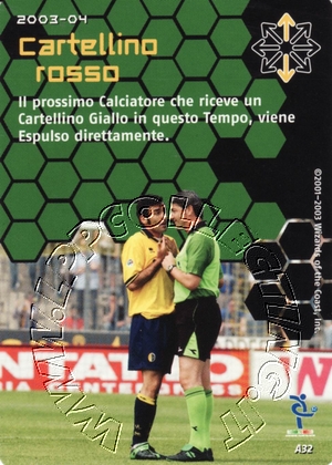 [Carta Verde] 2003/04 - Cartellino rosso