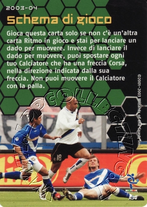 [Carta Verde] 2003/04 - Schema di gioco
