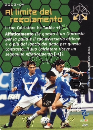 [Carta Verde] 2003/04 - Al limite del regolamento