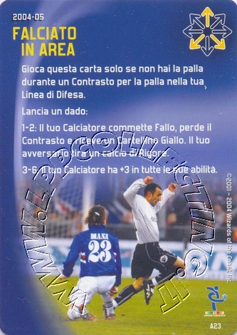[Carta Blu] 2004/05 - Falciato in area