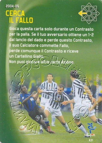 [Carta Verde] 2004/05 - Cerca il fallo
