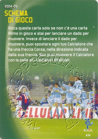 [Carta Verde] 2004/05 - Schema di gioco