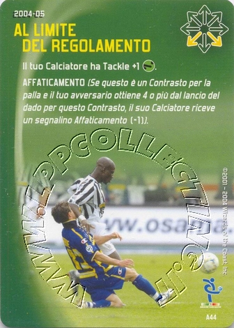 [Carta Verde] 2004/05 - Al limite del regolamento