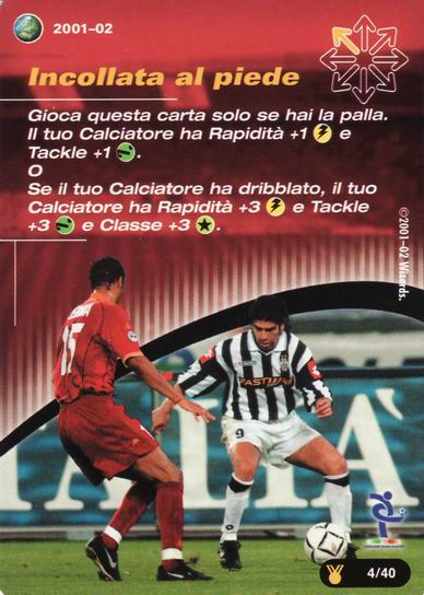 [Carta Rossa] 2001/02 - Incollata al piede