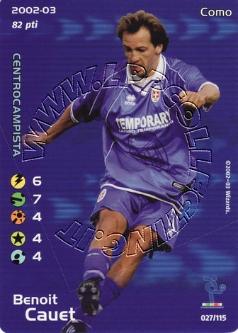Como 2002/03 - Benoit Cauet
