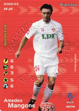 Piacenza 2002/03 - Amedeo Mangone