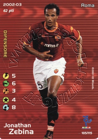 Roma 2002/03 - Jonathan Zebina