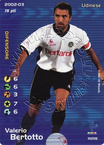 Udinese 2002/03 - Valerio Bertotto