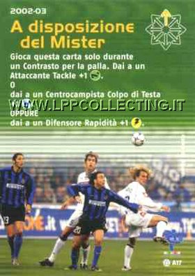 [Carta Verde] 2002/03 - A disposizione del Mister
