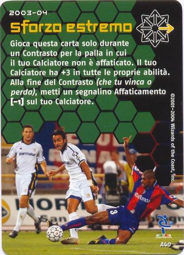 [Carta Verde] 2003/04 - Sforzo estremo