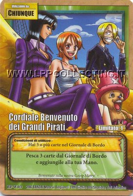 Cordiale Benenute dei Grandi Pirati