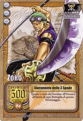 Zoro - Giuramento delle 3 spade