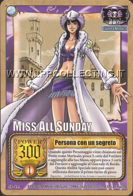 Miss All Sunday - Persona con un segreto