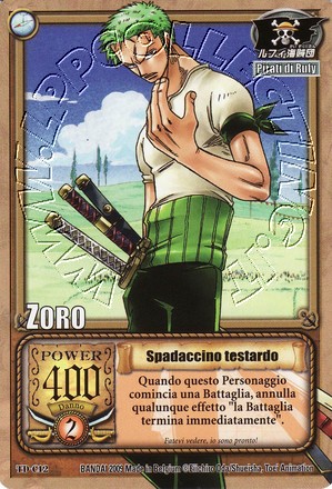 Zoro - Spadaccino testardo