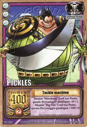 Pickles - Tackle machine