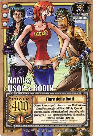 Nami & Usop & Robin - Tigre delle Botti