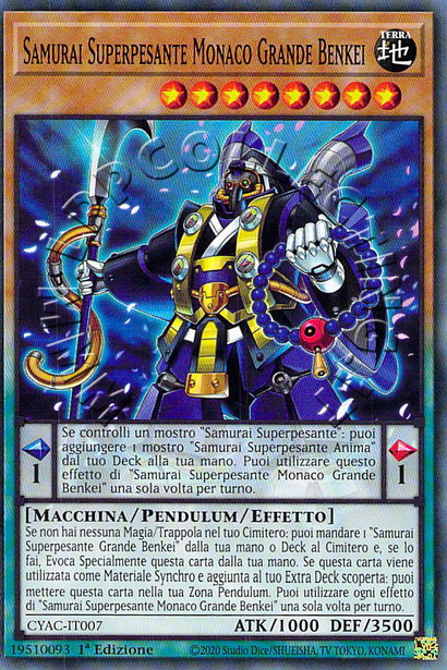 Samurai Superpesante Monaco Grande Benkei
