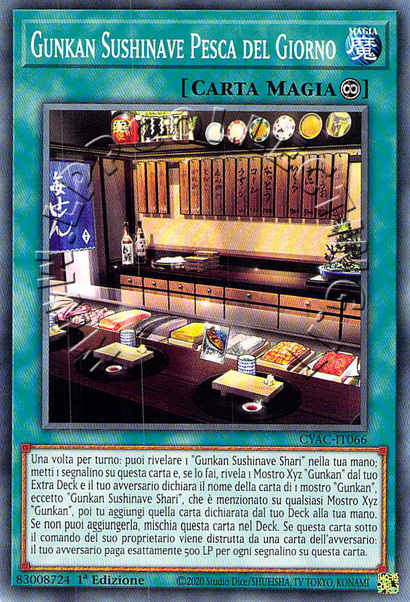 Gunkan Sushinave Pesca del Giorno