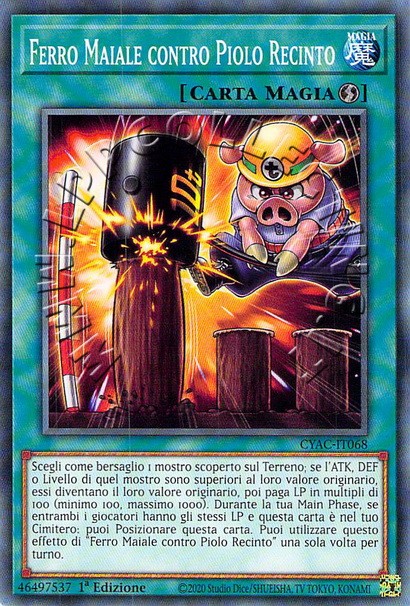 Ferro Maiale contro Piolo Recinto
