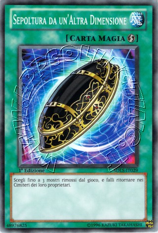 Sepoltura da un