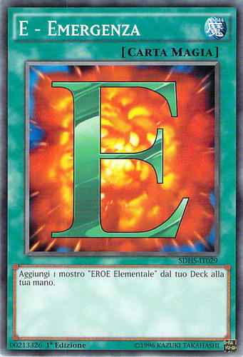 E - Emergenza