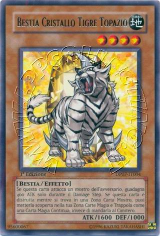Bestia Cristallo Tigre Topazio